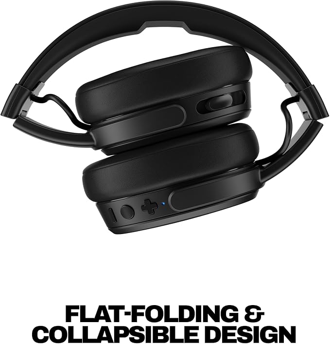 Skullcandy Crusher Wireless Multi-Sensory Bass Bluetooth Headphones - Black | Patented Crusher Bass Technology, Noise Isolating Over-Ear Fit, 50 Hours Battery, Microphone for iPhone Android - Image 6