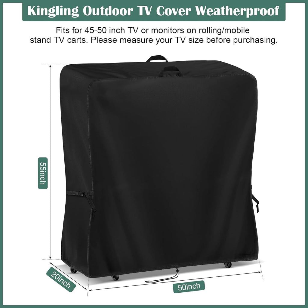 Kingling Outdoor TV Cover 50 Inch Weatherproof TV Covers For Outside - Image 2