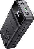 Portable Charger 60000mAh Power Bank 22.5W Fast Charging USB C Battery Pack | 4 Outputs, LED Display, External Portable Cell Phone Charger for iPhone 17/16/15/14 Pro, Android, Samsung Galaxy, Etc by Nuxgal+Power