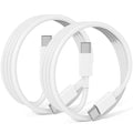 240W USB C to USB C Cable 2-Pack 6.6FT,Type C Fast Charging Cable for iPhone Air 17 16e 16 15 Pro Plus Pro Max，for Galaxy S25/S24, for iPad Pro/Air/mini, for MacBook Pro/Air and More by JERMASAL