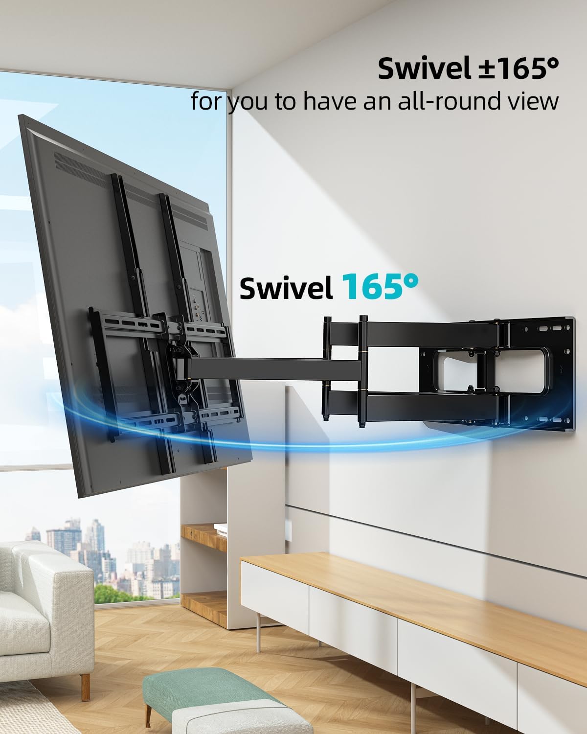 Heavy Duty Full Motion TV Wall Mount for 60–100” Large TVs - Image 4