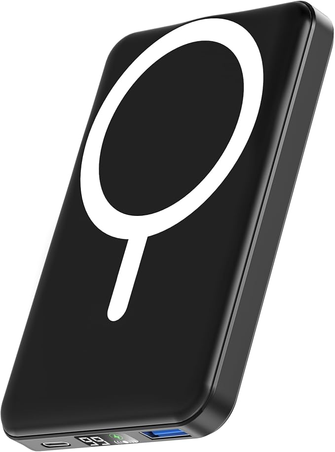 podoru for Magsafe Power Bank, 10000mAh Slim Magnetic Portable Charger | 22.5W PD Fast Charging, Travel Essentials with USB-C Cable LED Display, Wireless Battery Pack for iPhone 17-12 Series by PodoruPowerBank