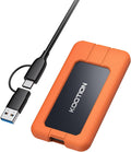 KOOTION 2TB Portable SSD USB-C Up to 2000MB/s USB 3.2 External SSD Portable Solid State Drive with Protective Case Shockproof Waterproof Type-C External Solid State Drive for PC/Mac by KOOTION