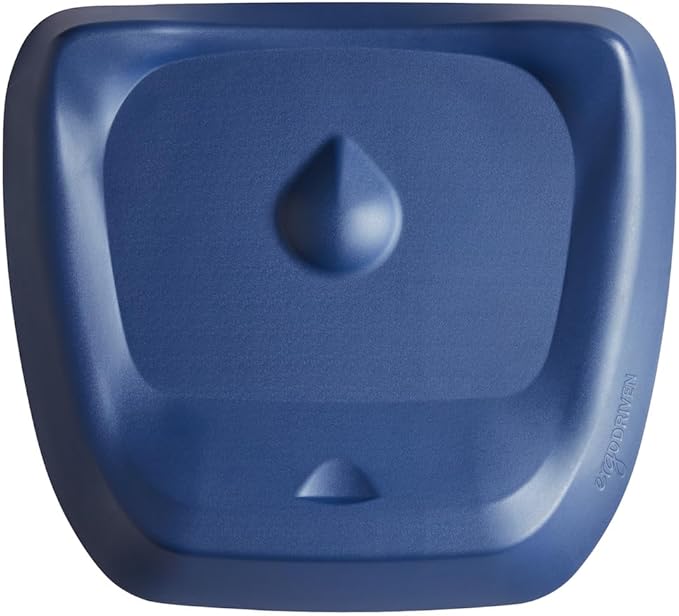 Topo Comfort Mat | Anti-Fatigue Standing Desk Mat | Calc Terrain | Denim Blue by Ergodriven