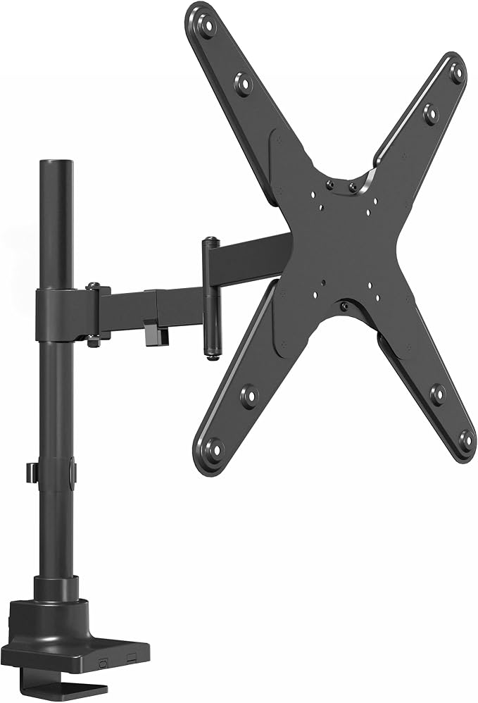 VIVO Ultra Wide Monitor and TV Desk Mount for up to 55 inch Screens, Single Television Stand with Articulating Arm, Holds up to 44 lbs, Max VESA 400x400mm, Black, STAND-V155D by Unknown