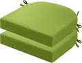 idee-home Outdoor Chair Cushions Set of 2, 17 x 17 Outdoor Seat Cushions | Patio Chair Cushions for Outdoor Furniture Waterproof with Ties, Outdoor Seat Cushion, Patio Chair Pads Dining Chair by idee-home