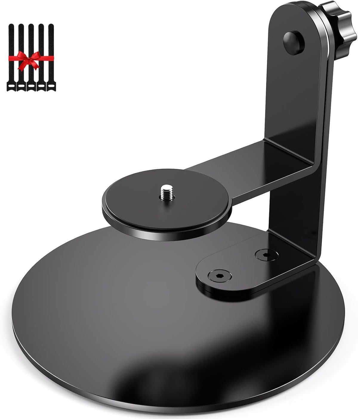 DAWASAPAT Projector Stand Table, Desktop Mount 360° Adjustable with 1/4" Screw, Projector Bracket Holder with Cable Ties for Indoor/Outdoor/Office (Black) by DAWASAPAT
