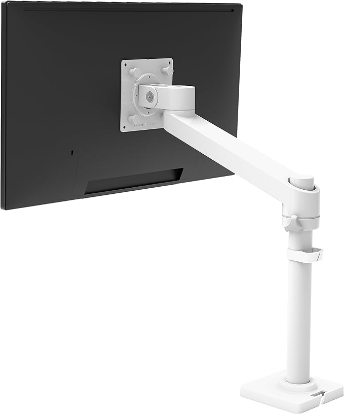 Ergotron – NX Single Monitor Arm, VESA Desk Mount – for Monitors Up to 34 Inches, 0 to 18 lbs – White by Unknown