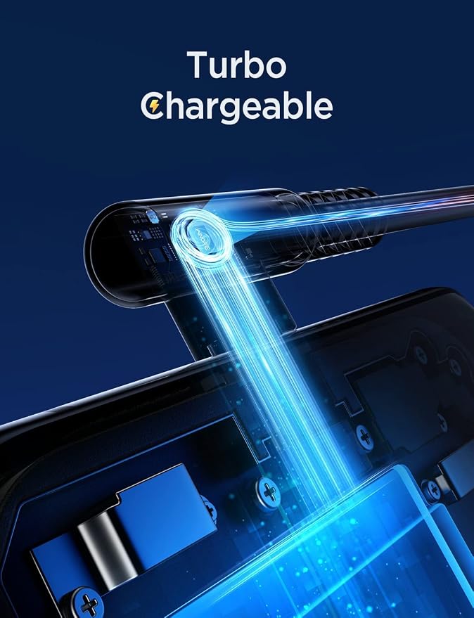 AINOPE USB C Cable 60W 2-Pack 10ft Nylon Braided USB C to USB C Cable Type C Charger Fast Charging Right Angle USBC Cable Charger Cord for iPhone 16 Pro Max 15 Plus Samsung S24 S23 iPad Pro Blue - Image 6