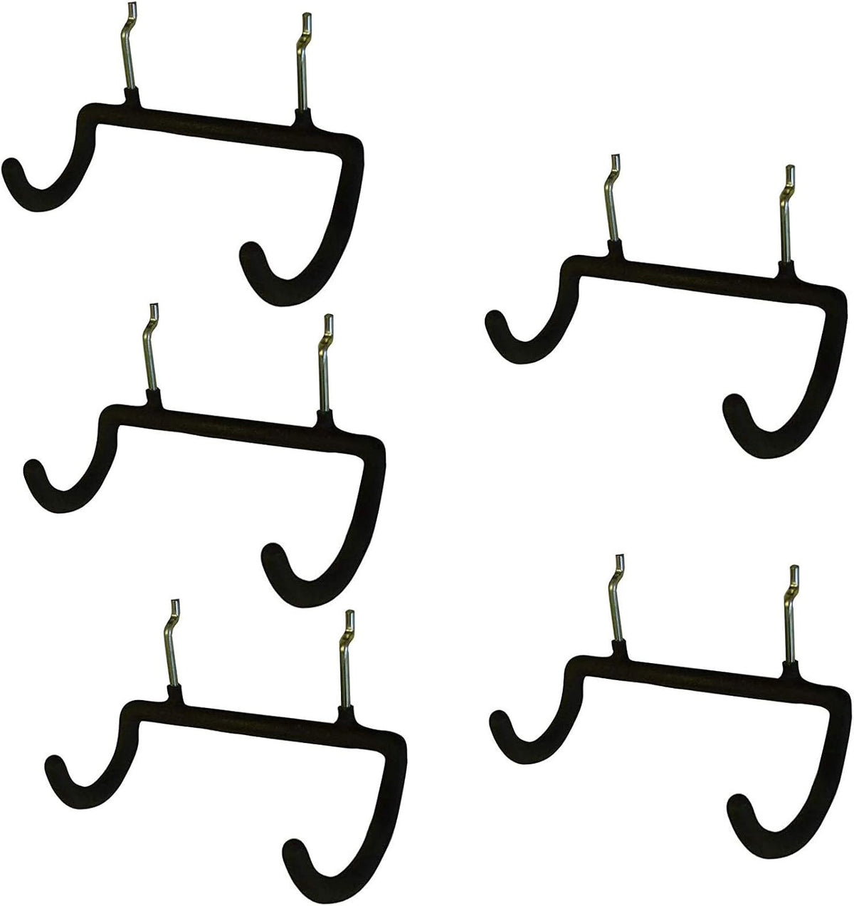 5PCS Pegboard Drill Holder with Double Hooks and Accessories Bag for Power Tools by Menecor