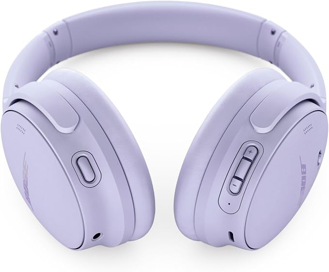 Bose QuietComfort Wireless Noise Cancelling Headphones, Bluetooth Over Ear Headphones with Up to 24 Hours of Battery Life, Chilled Lilac - Limited Edition Color (Renewed) - Image 4