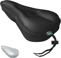 Zacro Bike Seat Cushion - Gel Padded Bike Seat Cover for Men Women Comfort, Extra Soft Exercise Bicycle Seat Compatible with Peloton, Outdoor & Indoor Bike Saddles by ZACRO