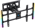 Pipishell Full Motion TV Wall Mount with LED Lights for Most 37–84 Inch TVs by Pipishell