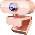 Webcam for PC&1080P HD Web Cam,Webcam with Microphone,Stand for PC/MAC/Laptop/Desktop,Wide Angle Web Cameras for YouTube,Skype,Zoom,Xbox One,Video Calling,Studying Pink by FWV