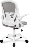 Office Chair Ergonomic Desk Chair with Adjustable Lumbar Support and Height, Swivel Breathable Desk Mesh Computer Chair with Flip up Armrests for Conference Room（Gray） by Primy
