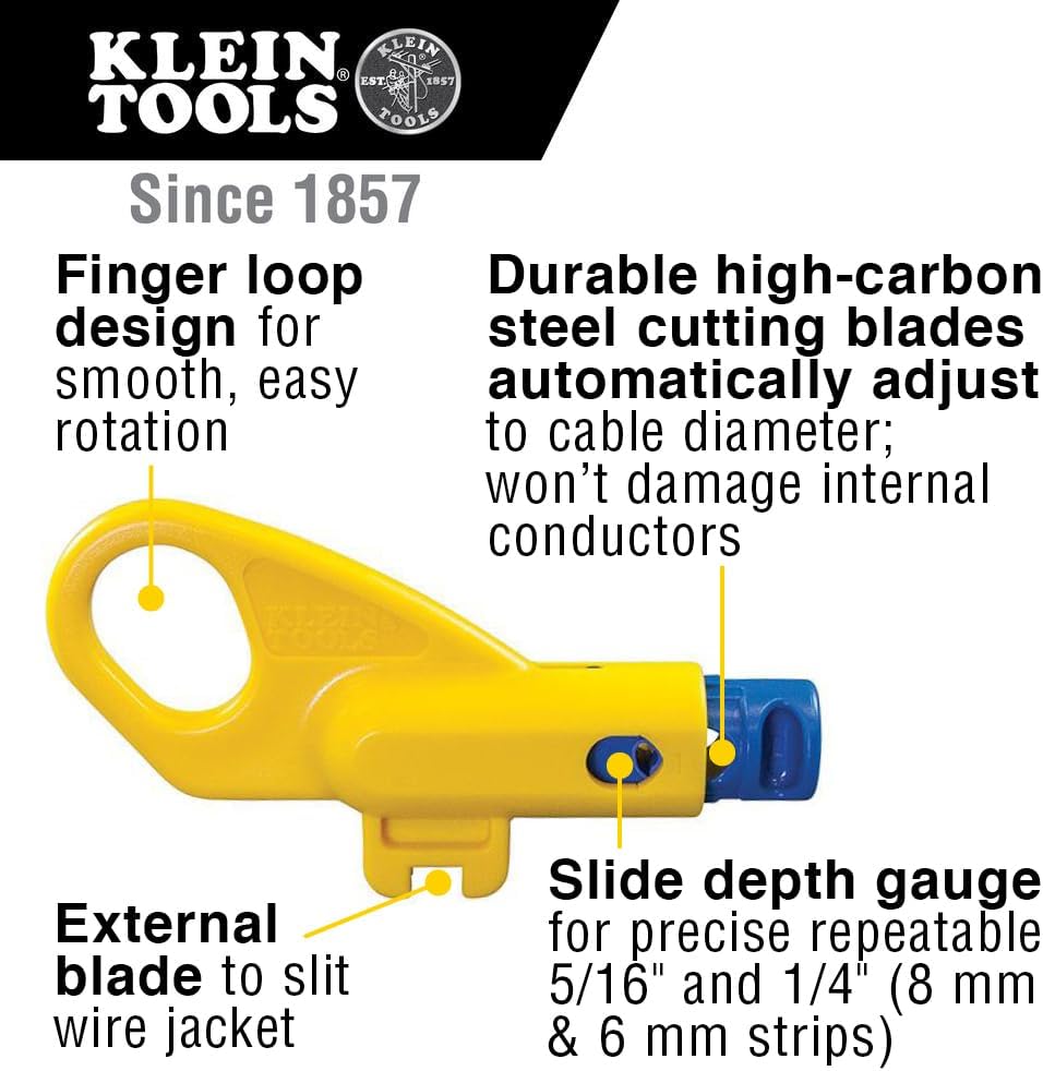Klein Tools VDV110-261 Twisted Pair Radial Stripper - Image 2