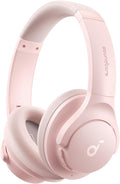 Soundcore by Anker Q20i Hybrid Active Noise Cancelling Headphones, Pink | Over-Ear, Bluetooth, 40H ANC Playtime, Hi-Res Audio, Big Bass, Transparency Mode, Customize via App, Travel, Home, Office by Unknown