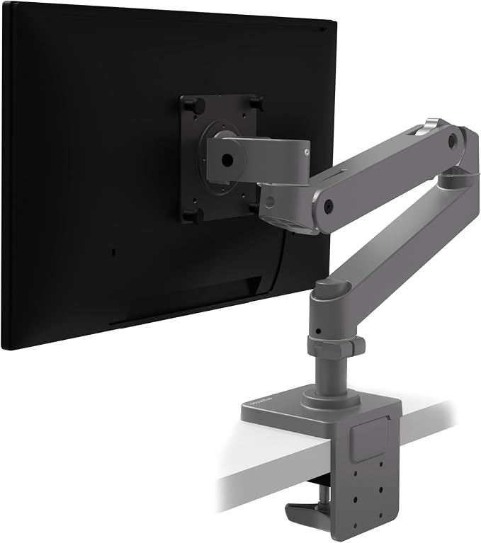 Ergotron – Upgraded LX Pro Premium Monitor Arm, Single Monitor Desk Mount – fits Flat Curved Ultrawide Computer Monitors up to 34 Inches, 4 to 22 lbs, VESA 75x75mm or 100x100mm – Dark Grey by Unknown