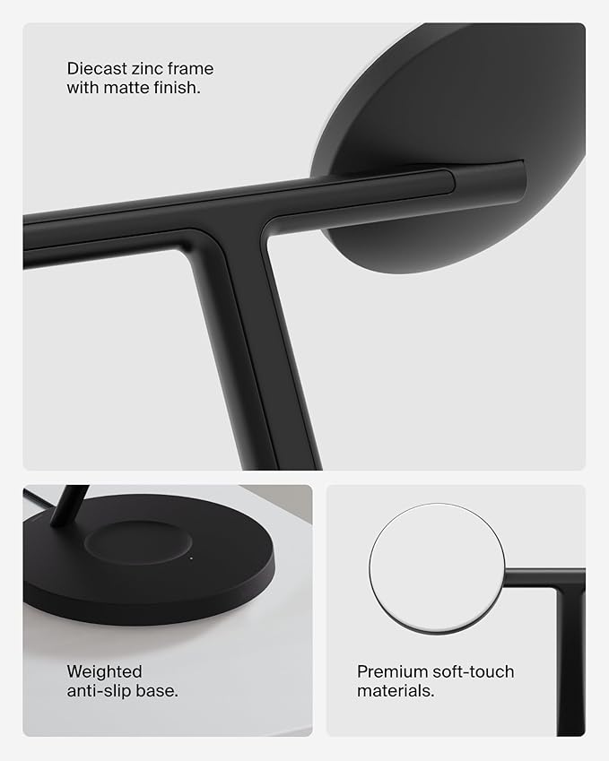 Belkin Qi2 15W Wireless Charging Station, 3 in 1 iPhone Charger | Fast Charging, MagSafe Compatible, iPhone 17/16/15, Apple Watch, AirPods, Travel Charger, Magnetic - Image 6