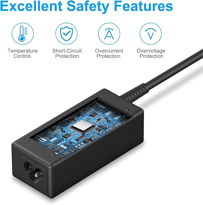 Chromebook Charger USB C Laptop Computer Charger Compatible with Lenovo Dell HP Asus Acer Samsung Google Chromebook Universal 45W Type C Fast Charging Power Cord - Image 3