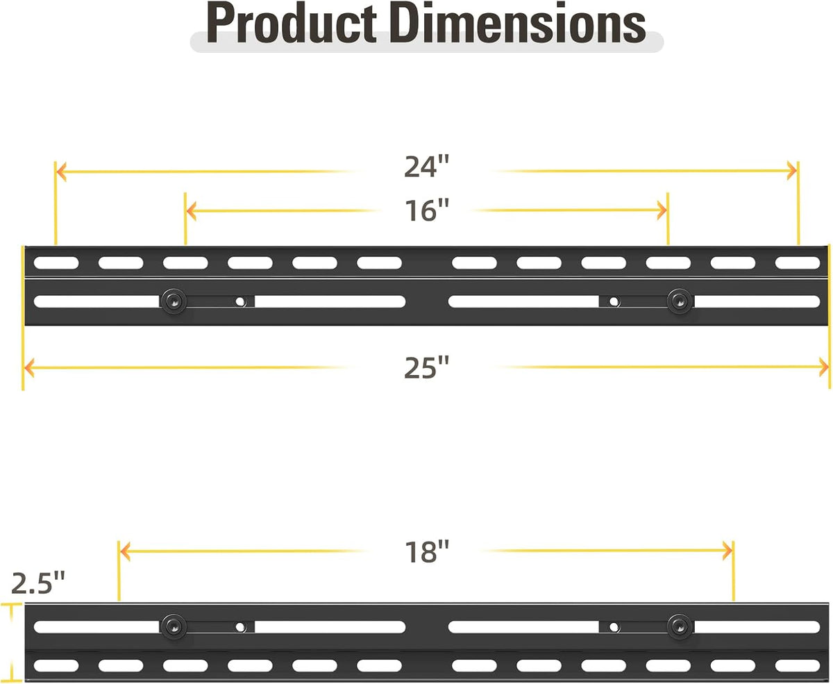 Mounting Dream Universal TV Wall Mount Extension Bracket for Televison Wall Plate, Fitting 16'' - 24'' Wood Studs and Easy Centering in Position, Max Loading Capacity of 154 LBS MD5232 - Image 2