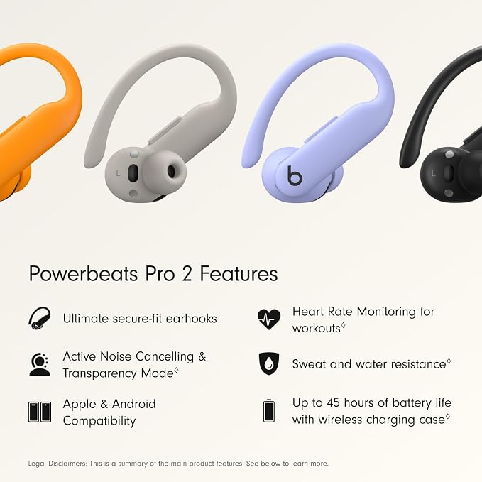 Beats Powerbeats Pro 2 Wireless Bluetooth Earbuds with AppleCare+ (2 Years) - Quick Sand - Image 3