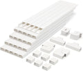 Cable Covers for Cords on Wall-392.5in Wire Hider for TV on Wall, White Cable Concealer, 25 x L15.7in W0.95H 0.55in by LZEOY