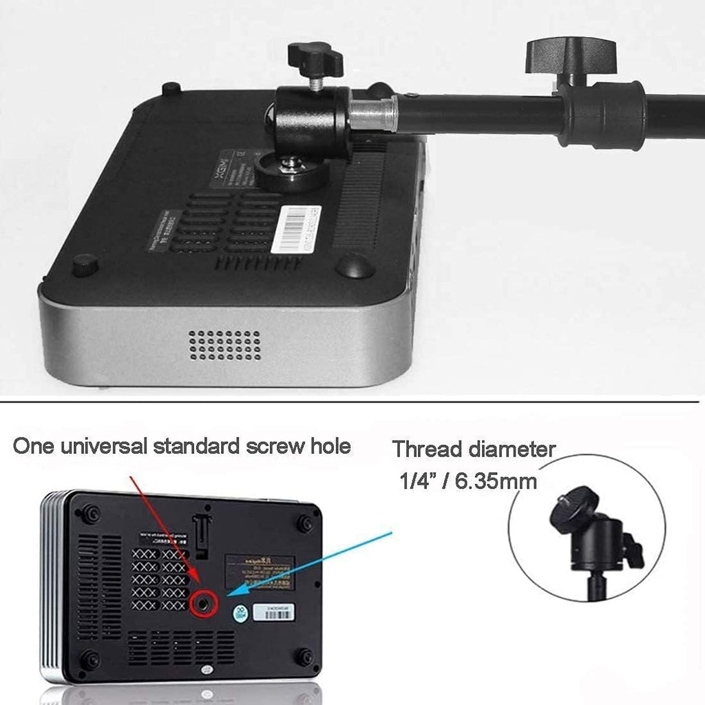 Projector Floor Stand, Portable Tripod Mount - Folding Stand for Projector, Camera, Webcam (18" to 40") - Supports Up to 3lbs (1.5kgs) - Image 5