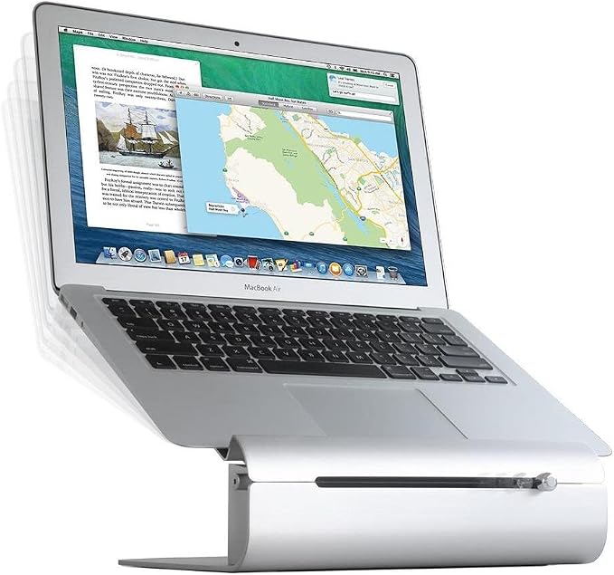 Rain Design iLevel2 Adjustable Height Laptop Stand (Patented) (Silver) - Image 3