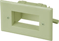 DATACOMM Electronics 45-0008-IV Easy Mount Recessed Low Voltage Cable Plate - Ivory by DATACOMM