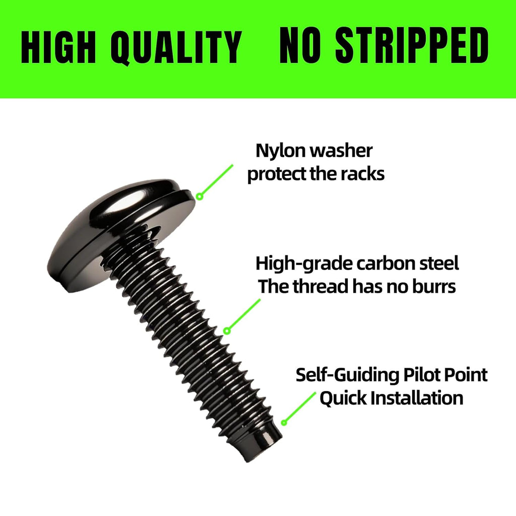 50 Pack Rack Screws and Nylon Washers. #10-32 UNF for Server Cabinet, Server Shelves, Routers,Audio Server Console - Image 3