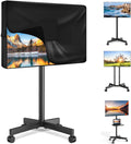 Mobile TV Stand Cover for 52-55 Inch TVs,Waterproof TV Cover for Outdoor/Indoor Rolling TV Stand(52" L×32" H×7" W) by QYILUARE