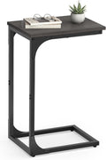 VASAGLE C-Shaped End Table, Small Sofa Side Table with Metal Frame by VASAGLE