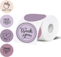 3 Inch Thermal Label,Purple Round Thermal Printer Label,Waterproof Thermal Stickers for DIY Logo Design,Name Tag,Thanks Card 300 Labels/Roll by WANGHENG