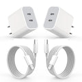 iPhone 17 Charger,USB C Charger Fast Charging with USBC to USBC Cable 2Pack | Dual Type-C Port PD Charging Block iPhone 17 Adapter with USBC Cable,Fast Charging for iPhone 17/17 Pro/Air/16/16 Pro/15,iPad by Unknown