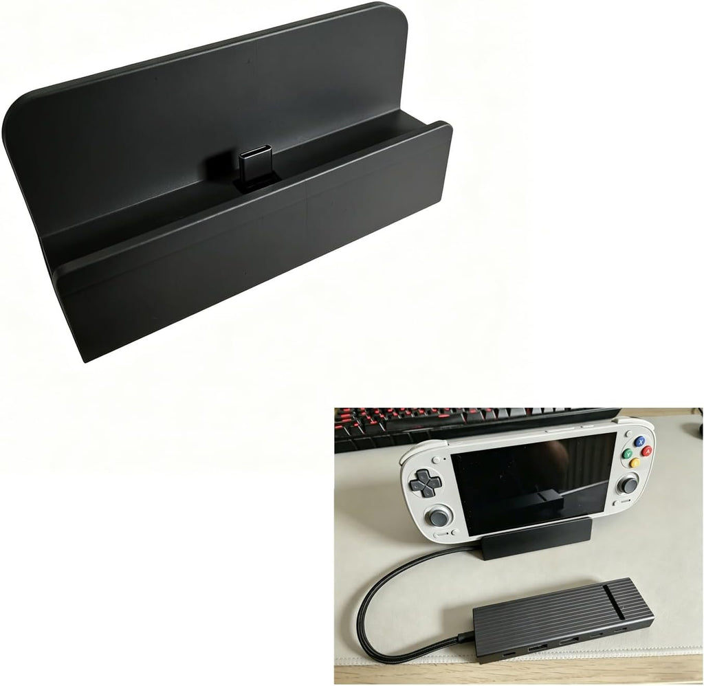 Charging Dock Compatible with Retroid Pocket 5 Handheld Consoles, Compact Desktop Charging Stand (Black) by Tuvzylory