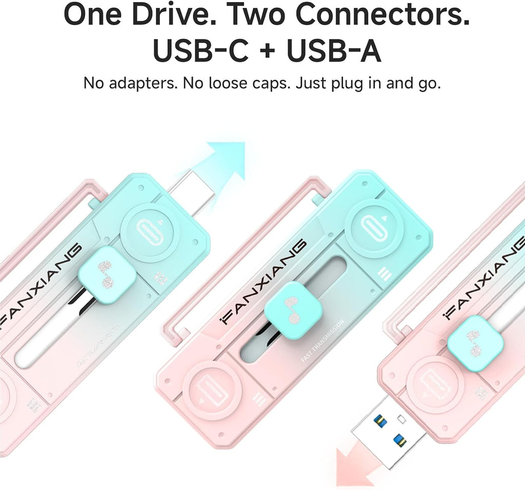 512GB External SSD USB Drive, Up to 1000MB/s USB-C & USB-A Portable SSD - Image 3