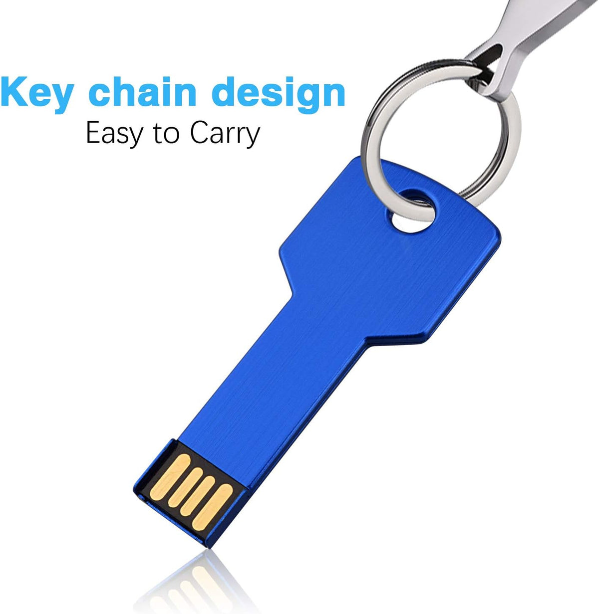 16GB USB Flash Drive 5 Pack Metal Thumb Drive USB 2.0 Flash Memory Stick - Image 3