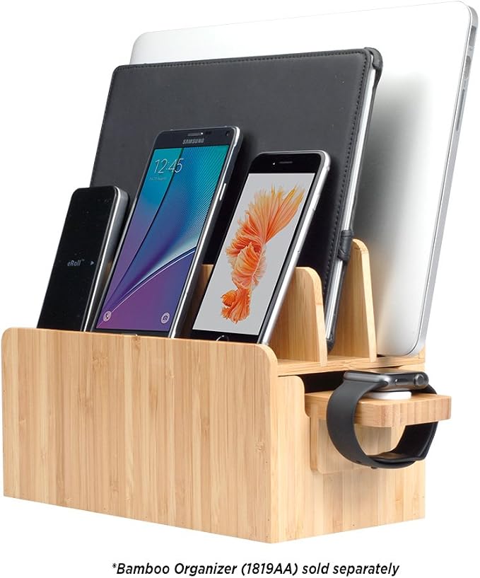 MobileVision Compatible Stand for Apple iWatch Adapter for use with Bamboo Charging Stations and Multi-Device Organizers - Image 2