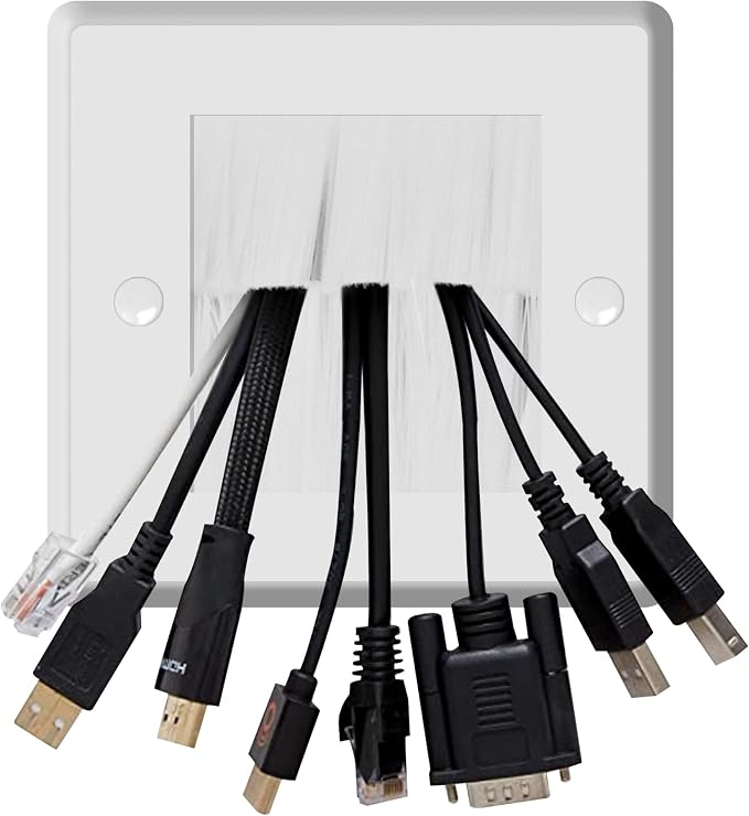in Wall Cable Management Kit - TV Cord Hider for Wall Mounted TV, Includes 6ft TV Cable Extension and 2 Pack Cable Management Kit Hides TV Wires Behind the Wall - White (2 Pack) | Includes 6ft TV Cable Extension and 2 Pack Cable Management Kit Hides TV... - Image 5