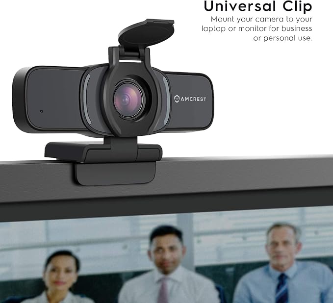 Amcrest 1080P Webcam with Microphone & Privacy Cover, Web Cam USB Camera, Computer HD Streaming Webcam for PC Desktop & Laptop w/Mic, Wide Angle Lens & Large Sensor for Superior Low Light (AWC201-B) - Image 4