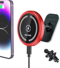 OHLPRO for MagSafe Car Mount Charger iPhone Wireless Car Charger, Stick on Dashboard Magnetic Phone Holder Mount for iPhone 17 Pro Max 16 15 14 Series, 15W Fast Charging, Aluminum Shell by OHLPRO