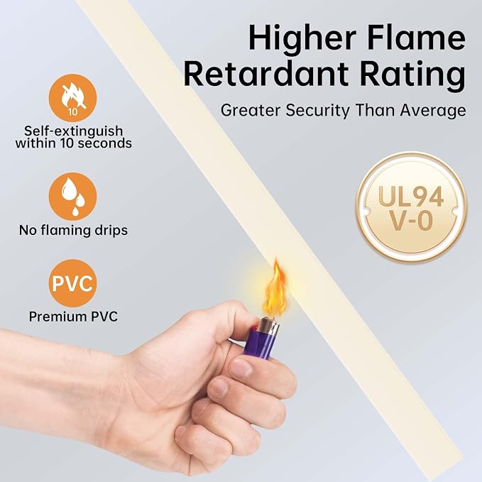 Delamu 236in Cord Hider, One-Wire Cord Covers for Wires on Wall, Easy-to-Install Cable Hiders for Mounted Tv, Cable Management Kit, Cable Raceways, W0.59 H0.4in, Beige - Image 8