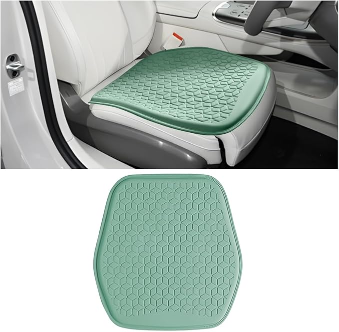 Zpana Gel Car Seat Cushion, Non-Slip Breathable Pad for Driving, Green | Comfortable Automotive Chair Protector Pad, Vehicle Interior Mat Cover Accessories, Universal for SUV Sedan Truck by Unknown