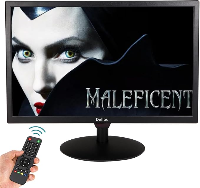 22 inch Surveillance Monitor Display Screen Security Camera Monitoring | Multifunctional Interface BNC, HDMI, AV, VGA, USB, PC Input CCTV Screen Computer Monitor Built-in Speaker 1920x1080 Full HD by Unknown