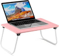 Ruxury Folding Lap Desk Laptop Stand Bed Desk Table Tray, Breakfast Serving Tray, Portable & Lightweight Mini Table for Sofa Couch Floor - Pink by Ruxury