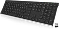Arteck 2.4G USB Wireless Keyboard Full Size Keyboard for Computer/PC/Laptop by ARTECK
