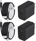 Phone 15/16/17 Pro Max Charger Fast Charging, 20W Dual Port USB C Charger Block with 6.6FT Long USB C to C Charging Cable Cord for Phone 17 16 15 Pro Max/17 16 15Pro/15/1615Plus,Air by Auorld