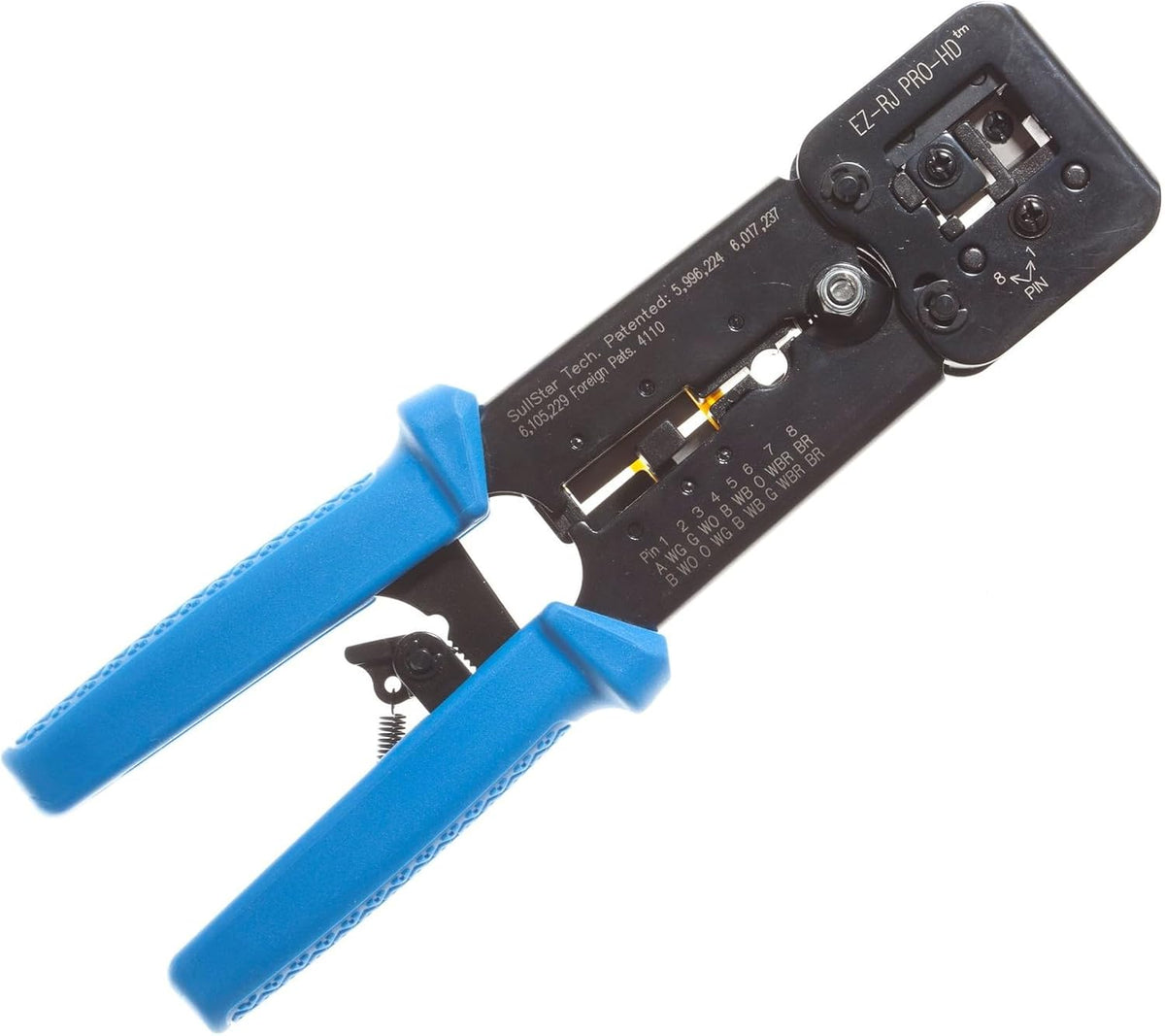 Platinum Tools 100054C EZ-RJPRO HD Crimp Tool for EZ-RJ45 Pass-Through Connectors, Larger-OD Cable, Heavy-Duty Ratcheting Zero-Flex Frame, 360-Degree Die - Image 2