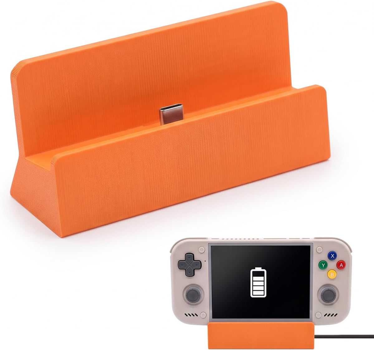 Charging Dock for Retroid Pocket Nova Handheld Game Console, Charging Stand，Orange by Generic